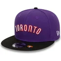 cappello-piatto-viola-e-nero-snapback-9fifty-classic-dei-toronto-raptors-nba-di-new-era
