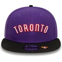 violette-und-schwarze-flache-snapback-kappe-9fifty-classic-der-toronto-raptors-nba-von-new-era