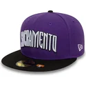 plaska-czapka-fioletowo-czarna-dopasowana-59fifty-classic-sacramento-kings-nba-new-era