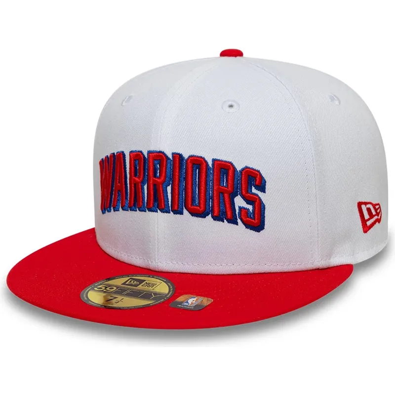 weisse-und-rote-anliegende-59fifty-classic-flatcap-der-golden-state-warriors-nba-von-new-era