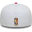 cappello-piatto-bianco-e-rosso-regolabile-59fifty-classic-dei-golden-state-warriors-nba-di-new-era