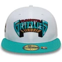 cappello-piatto-bianco-e-verde-regolabile-59fifty-classic-dei-memphis-grizzlies-nba-di-new-era