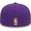 casquette-plate-violette-et-noire-ajustee-59fifty-classic-toronto-raptors-nba-new-era