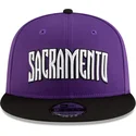 cappellino-piatto-viola-e-nero-snapback-9fifty-classic-dei-sacramento-kings-nba-di-new-era