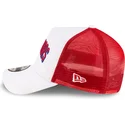 weiss-rote-trucker-cap-a-frame-classic-der-golden-state-warriors-nba-von-new-era