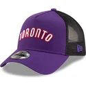 fioletowo-czarna-czapka-trucker-a-frame-classic-toronto-raptors-nba-od-new-era