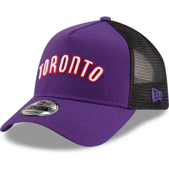 Violette und schwarze Trucker-Kappe A Frame Classic der Toronto Raptors NBA von New Era