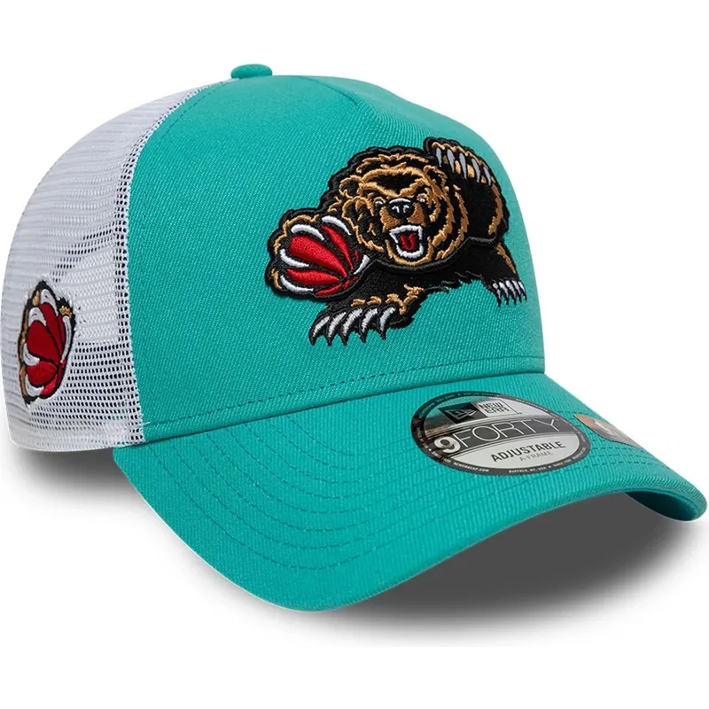 czapka-trucker-zielono-biala-a-frame-classic-memphis-grizzlies-nba-new-era