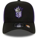 schwarze-und-violette-a-frame-classic-trucker-cap-der-sacramento-kings-nba-von-new-era
