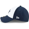 cappellino-curvo-bianco-e-blu-navy-regolabile-9forty-the-league-dei-dallas-cowboys-nfl-di-new-era