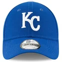 blaue-verstellbare-curved-cap-9forty-the-league-der-kansas-city-royals-mlb-von-new-era