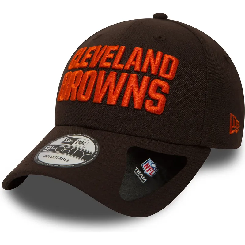 braune-verstellbare-curved-cap-9forty-the-league-der-cleveland-browns-nfl-von-new-era