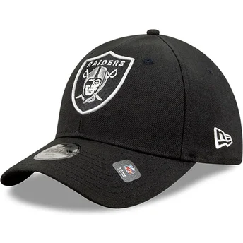 Justerbar svart böjd keps 9FORTY The League Las Vegas Raiders NFL från New Era
