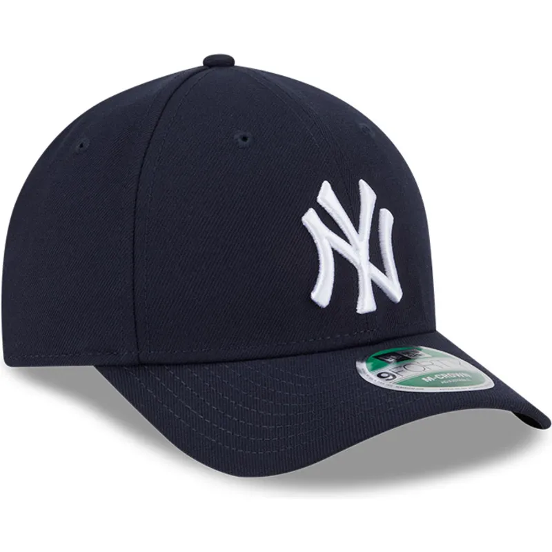 dunkelblaue-gebogene-snapback-kappe-9forty-m-crown-player-replica-der-new-york-yankees-mlb-von-new-era
