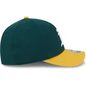 casquette-courbee-verte-et-jaune-snapback-9forty-m-crown-player-replica-oakland-athletics-mlb-new-era