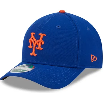 Niebieska czapka z zakrzywionym daszkiem snapback 9FORTY M-Crown Player Replica New York Mets MLB od New Era