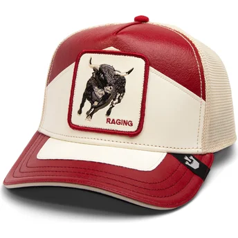 Goorin Bros. Gorra Trucker Röd och Vit Toro Moto Lamba Raging The Farm.