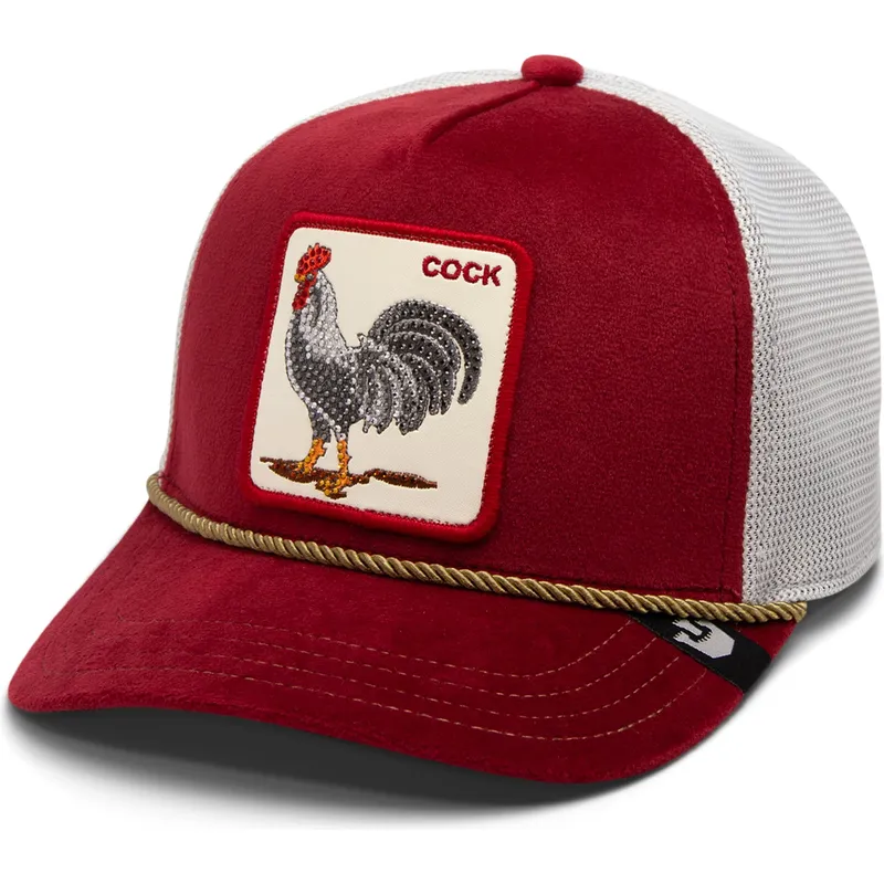 rod-och-vit-trucker-keps-tupp-cock-garnet-rooster-the-farm-jewel-tones-fran-goorin-bros