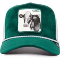 trucker-cap-grun-und-weiss-kuh-cash-emerald-cow-the-farm-jewel-tones-von-goorin-bros