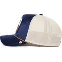 gorra-trucker-azul-y-blanca-cabra-sapphire-goat-the-farm-jewel-tones-de-goorin-bros