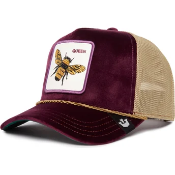trucker-cap-violett-biene-amethyst-queen-the-farm-jewel-tones-von-goorin-bros