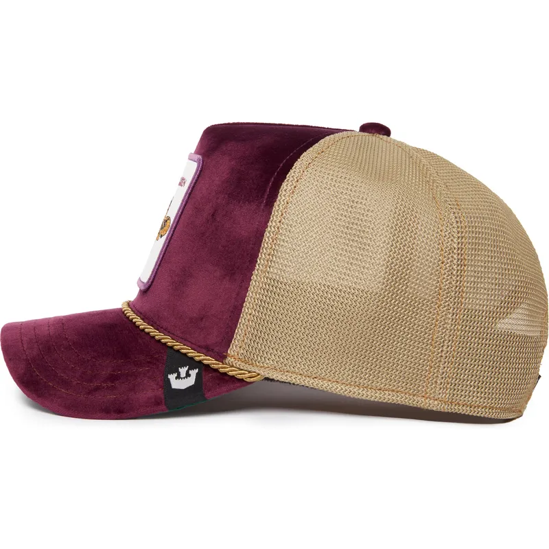 trucker-cap-violett-biene-amethyst-queen-the-farm-jewel-tones-von-goorin-bros