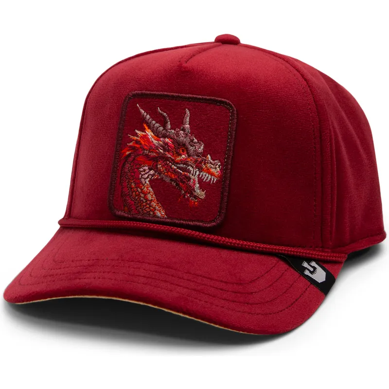 rote-gebogene-snapback-kappe-drache-dragon-royalty-the-farm-von-goorin-bros rote-gebogene-snapback-kappe-drache-dragon-royalty-the-farm-von-goorin-bros