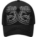 cappellino-trucker-nero-duo-black-snake-di-ed-hardy