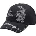 gorra-curva-negra-ajustable-lucky-dragon-de-ed-hardy