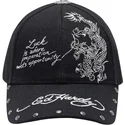 svart-justerbar-kurvad-keps-lucky-dragon-fran-ed-hardy