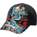 czarna-regulowana-czapka-z-daszkiem-blue-dragon-ed-hardy