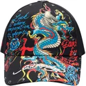 casquette-courbee-noire-ajustable-blue-dragon-ed-hardy