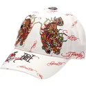 bezowa-czapka-z-daszkiem-tiger-flames-regulowana-ed-hardy