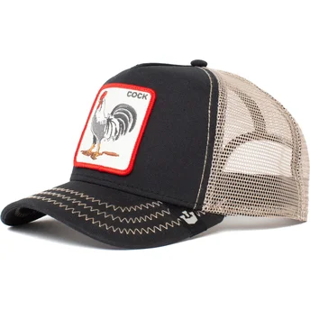 cappellino-trucker-nero-gallo-rooster-di-goorin-bros