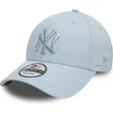 casquette-courbee-bleue-ajustable-avec-logo-bleu-9forty-league-essential-new-york-yankees-mlb-new-era