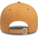 cappellino-curvo-marrone-chiaro-regolabile-con-logo-marrone-9forty-league-essential-dei-los-angeles-dodgers-mlb-di-new-era
