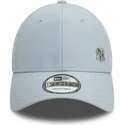 cappellino-curvo-azzurro-regolabile-9forty-flawless-dei-new-york-yankees-mlb-di-new-era