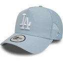 casquette-trucker-bleue-claire-9forty-a-frame-league-essential-los-angeles-dodgers-mlb-new-era