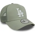 los-angeles-dodgers-mlb-9forty-a-frame-league-essential-hellgrune-trucker-kappe-von-new-era