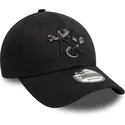 casquette-courbee-noire-ajustable-avec-logo-noir-9forty-icon-new-york-yankees-mlb-snake-new-era