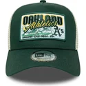 grune-9forty-a-frame-patch-trucker-cap-der-oakland-athletics-mlb-von-new-era