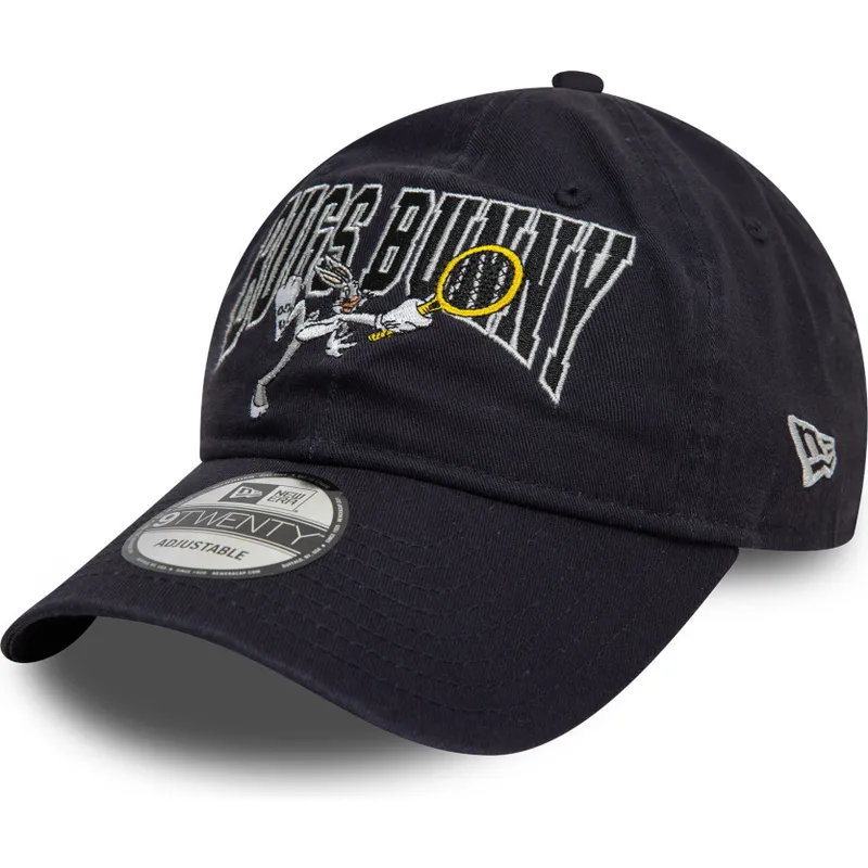 marineblaue-verstellbare-curved-cap-9twenty-washed-bugs-bunny-looney-tunes-von-new-era