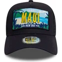 czapka-trucker-granatowa-9forty-a-frame-license-plate-maui-miasta-i-plaze-od-new-era