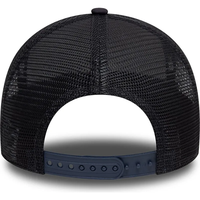 marineblaue-trucker-kappe-9forty-a-frame-license-plate-maui-stadte-und-strande-von-new-era