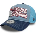 trucker-kappe-blau-9forty-a-frame-graphic-von-attitude-is-everything-von-new-era
