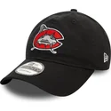 schwarze-verstellbare-gebogene-kappe-9twenty-von-carolina-mudcats-milb-von-new-era