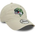 beige-verstellbare-9twenty-kappe-mit-gebogenem-schirm-der-gwinnett-stripers-milb-von-new-era