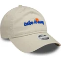 cappellino-curvo-beige-regolabile-da-donna-9twenty-take-it-easy-di-new-era