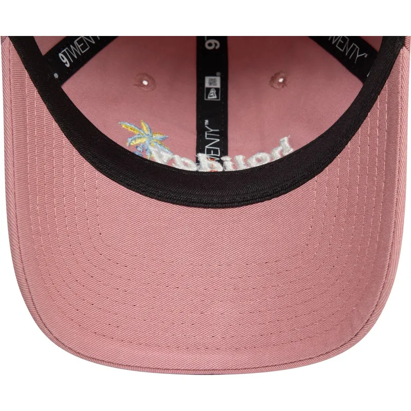 rozowa-regulowana-czapka-z-zakrzywionym-daszkiem-dla-kobiet-9twenty-holiday-mode-new-era