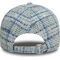 verstellbare-blaue-damen-cap-9forty-tweed-der-new-york-yankees-mlb-von-new-era
